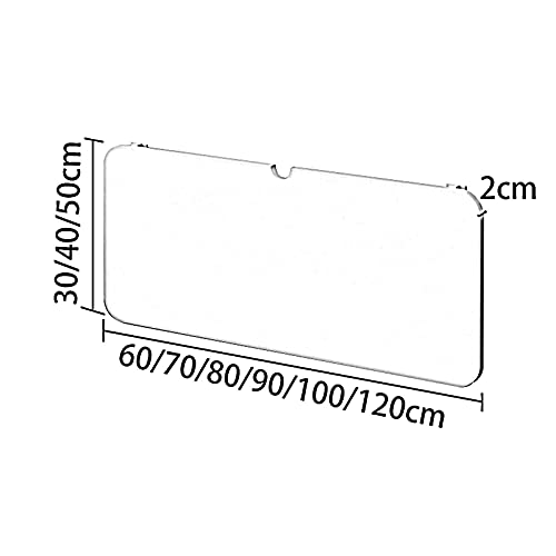 Table murale pliante blanche 70x30 cm pour ordinateur portable - 8