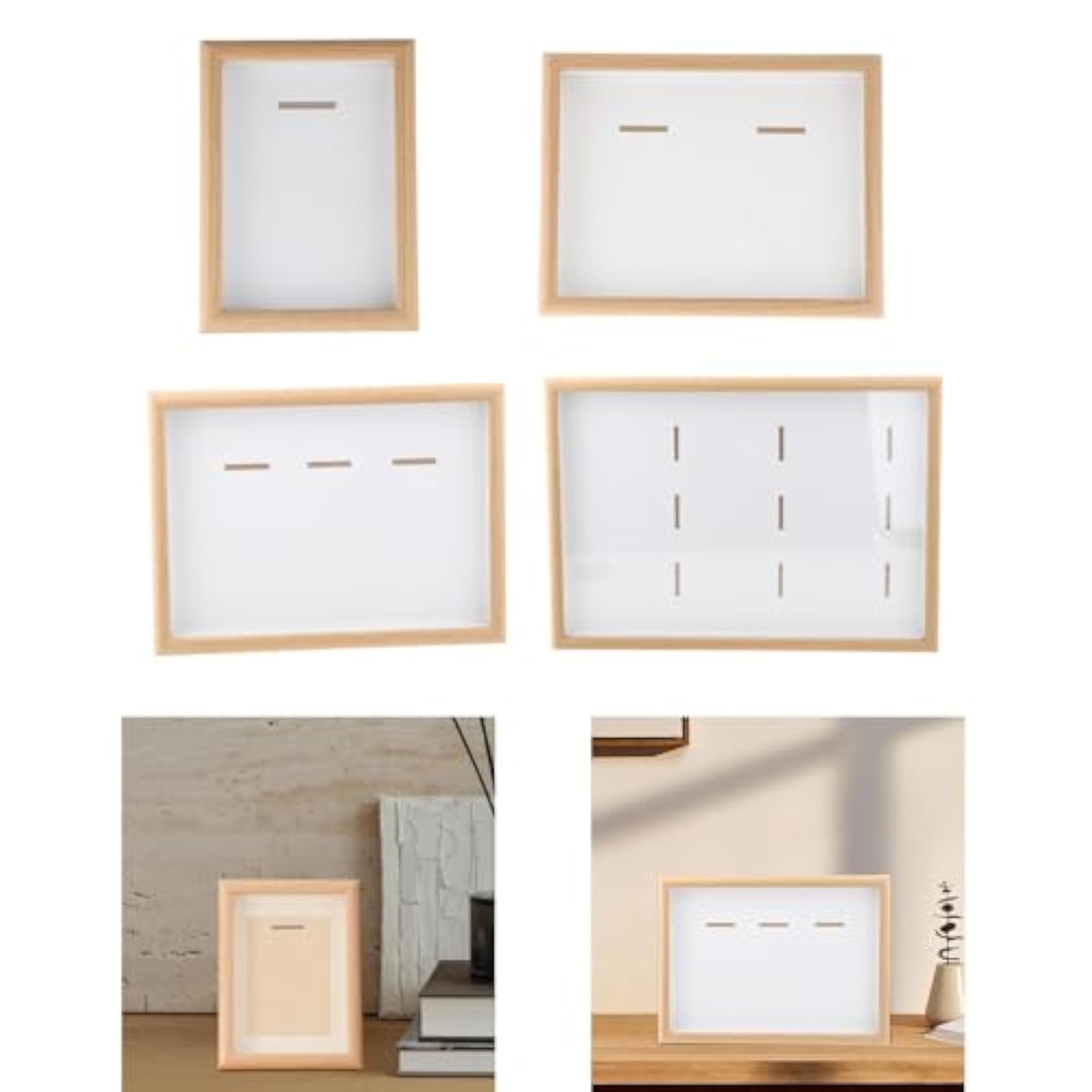 Versatile Wood Shadow Box for Medals Display