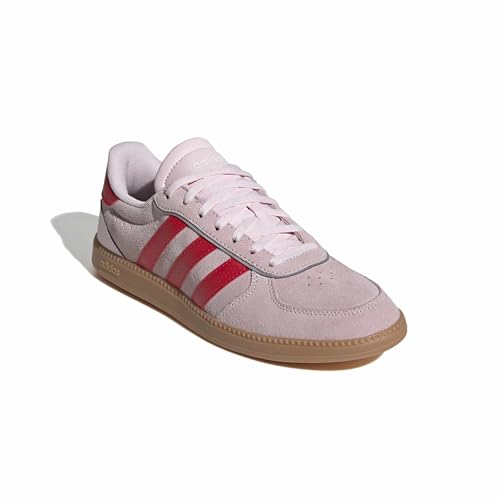 Image of adidas Womens Breaknet Sleek Sneakers Shoes Casual - Brown