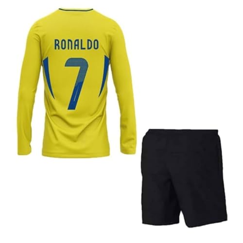Image of AL Nasser Away Football Club Team Jersey with Black Shorts 2023-24 for Boys and Men