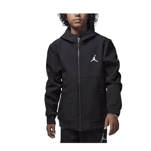 Nike Jordan Big Kids' Soft Shell Jacket (95D189-023, Black)