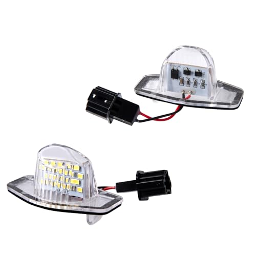 OZ-LAMPE Number Plate Light for Honda CR-V FIT Odyssey Elenment Crosstour Insight Civic Coupe HR-V, LED Rear License Plate Lamps, Canbus Error Free, 2pcs