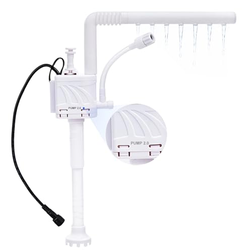 Image of URUQ Aquarium Replacement Water Pump 2.0: Aquarium Accessories Small Ultra Silent Water Pump, ONLY Compatible with 2 Gal URUQ Beta Fish Aquariums White (ASIN: B0G5NKY6X5, B0G8JGQCNW)