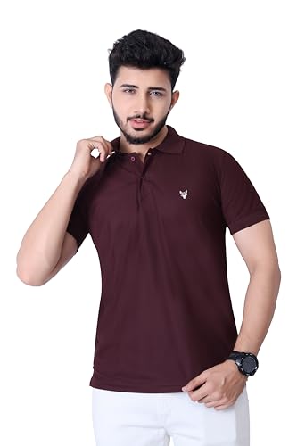 Image of Men's Premium Polo T-Shirt | Classic Collar | Smooth Finish | Half Sleeve Casual Wear (XS to 3XL)