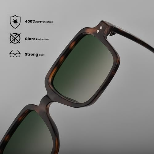 Image of SAM AND MARSHALL VANTA Sunglass I Rectangle Shape Sunglass I 400UV Protection I Unisex.
