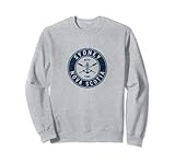 Ce t-shirt à manches longues Sydney avec motif ancre marine et rames de style rétro légèrement vieilli et usé est disponible pour homme, femme, enfant. Cadeau unique pour le capitaine de bateau, premier camarade et équipage.