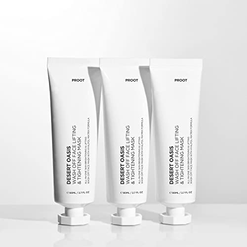 PROOT Skin Tightening All-In-One Wash Off Face Lifting Mask + Face Lifting Serum | Formulated with Hyalpol Matrix | Natural, Cruelty-free, Travel Friendly