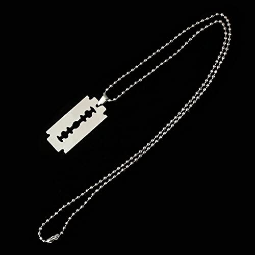 DGP Collana Moda Hard Rock Punk Ciondolo Lametta