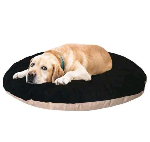 Furry Smile Luxurious Indoor and Outdoor Pillow/Gaddi/Takiya for Dog and Cat (XL, Black & Cream) (B0CSSSH985) Amazon Price History, Amazon Price Tracker