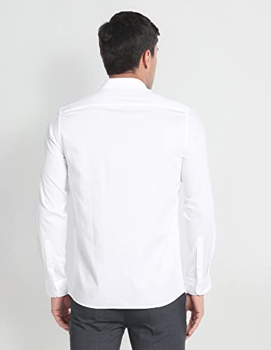 Image of Arrow Slim Fit Mens Formal Shirt - 100% Cotton, Breathable & Comfortable, Full Sleeves Shirts for Men