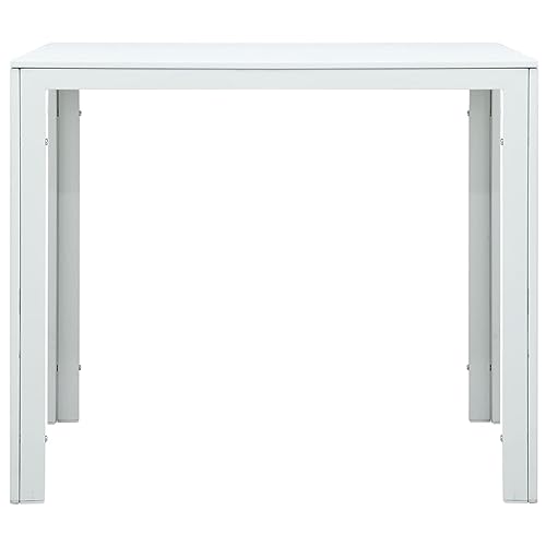 Table basse blanche carrée en PEHD solide pour simplifier la vie - 5