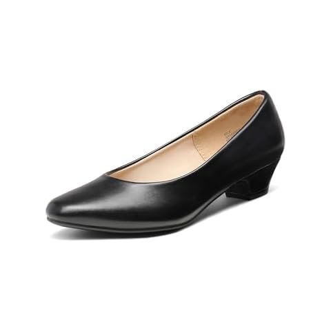 DREAM PAIRS Women's Mid Block Heel Pumps Cover