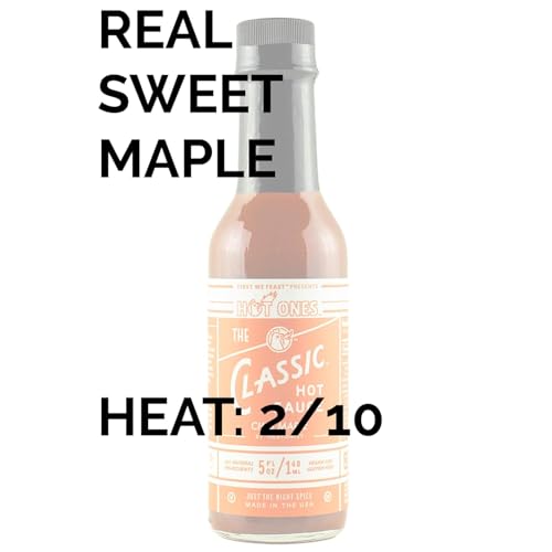 Image of Hot Ones The Classic Chili Maple Made With Natural Ingredients & Flavors From Chili Peppers & Maple Syrup, 5 fl oz Bottle (3-Pack)