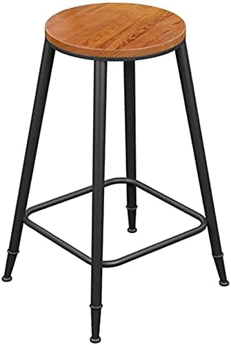 Amazon 丸椅子 キャスター バーススツール実用的な高スツールの背の高い椅子ソリッドウッドメタルバースツールカウンター キッチンレストランバーチェア屋内と屋外ベンチペダル60 68 73cm 73cm 73cm 色 73cm サイズ 73cm Color 60cm Size 60cm スツール