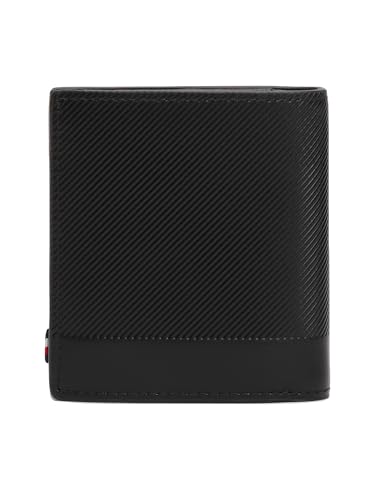 Tommy Hilfiger TH Foundation Trifold BDS portefeuille homme noir compact petite maroquinerie
