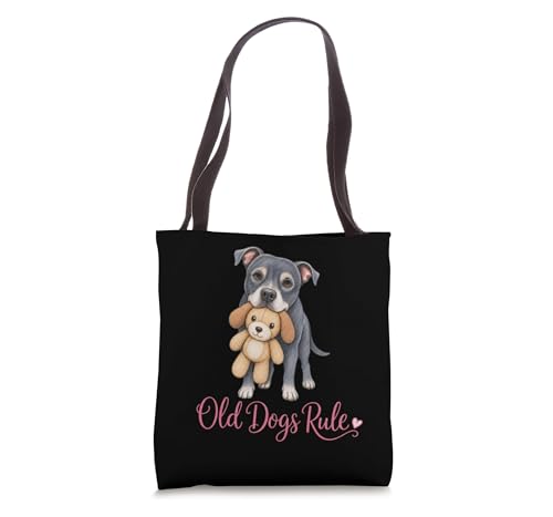 Bolsa Tote Cute Senior Rescue Dog miniatura 1