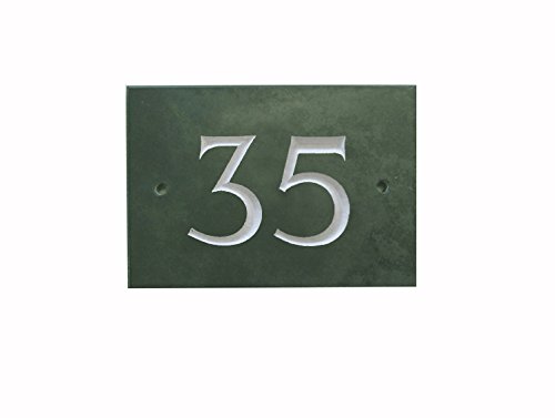 Green Slate House Number (1-99) (No 35)