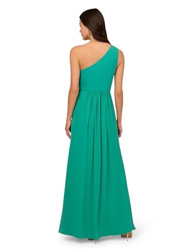 Image of Adrianna Papell One Shoulder Chiffon Gown