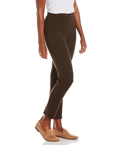 Rafaella Women's Pull-on Ponte Pant with Seam Detail-Comfort Fit