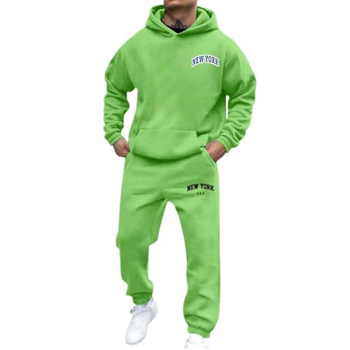 Ensemble homme 2 pièces imprimé vert XXXL pantalon et haut business casual