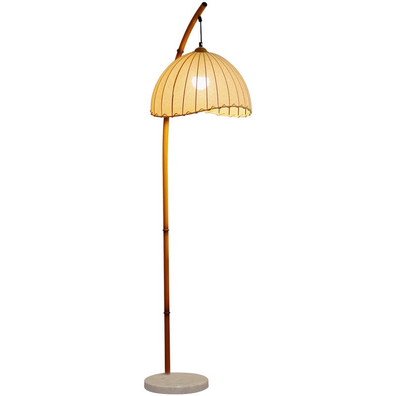 Lampadaire LED variable bohème rétro avec base en marbre stable - 3