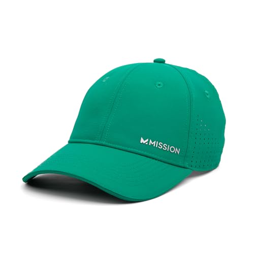 Image of MISSION Cooling Vented Performance Hat Unisex Cap for Workouts, Golf & Running, Sweat & Water Activated Technology