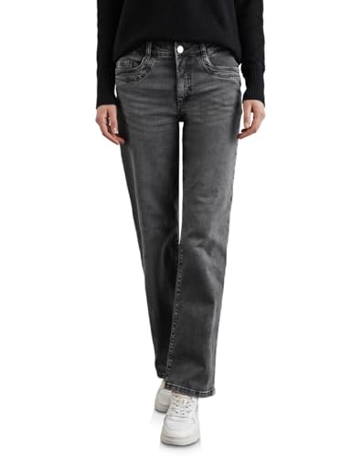 Jean femme coupe décontractée droite Street One A378404 denim bleu