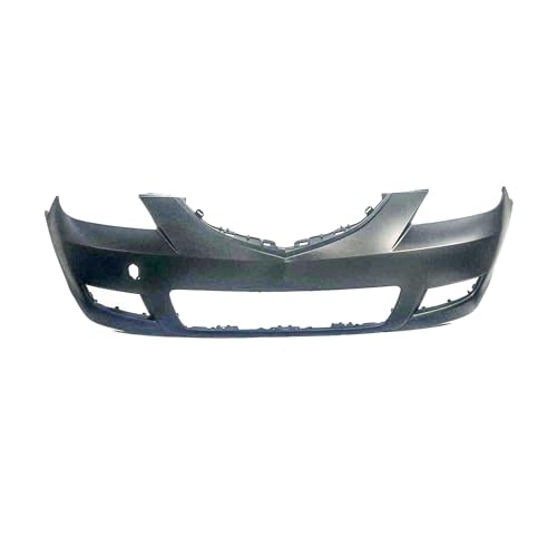 Image of FitParts Compatible with Mazda 3 2007-2009 Front Bumper Cover | Primed, With Fog Light Holes, Sedan, Ready to Paint, OEM BAN650031CBB, MA1000215