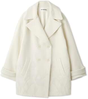 Amazon | [リリーブラウン] エンブロイダリーコクーンコート