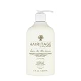 Hairitage Down to the Basics Fragrance-free Shampoo Formulated with Chamomile + Sunflower Seed Oil - Ultra-Mild + Moisture Rich - For Sensitive Scalps - No Artificial Perfumes, 13 oz