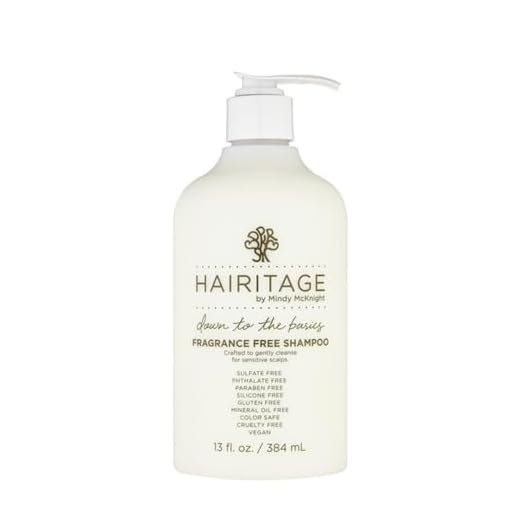 Hairitage Down to the Basics Fragrance-free Shampoo For Sensitive Scalps, 13 Fl Oz