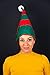Shatchi 3455-ELF-HAT-3PCS 3pcs Christmas elf Ears Xmas Santa Hat Fancy Dress Party Costume Accessories Supplies Decorations, Red/Green