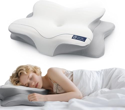 Cervical Neck Pillow for Neck & Shoulder Pain Relief - Ergonomic ...