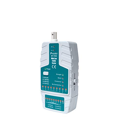 SATMW MT 7058 Mini LAN Cable Tester Probador de Red Multifuncional Comprobador de rastreador de Cable inalámbrico multifunción