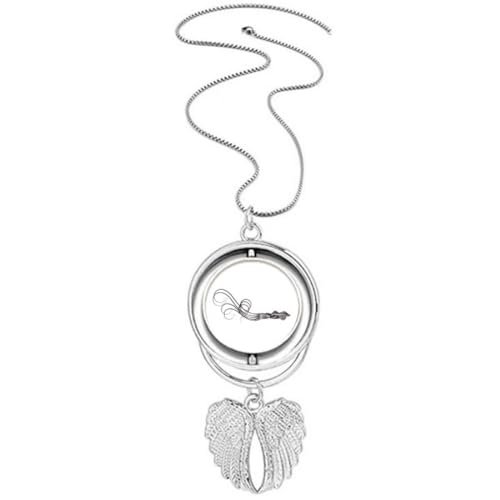 Collier pieuvre ailes d'ange noir en pendentif gothique original pour homme et femme