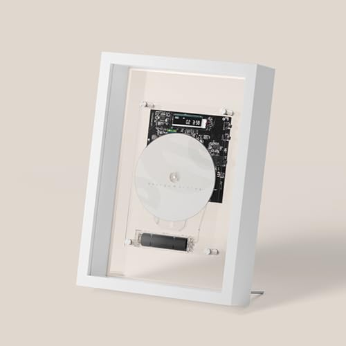 Wandmontierbarer CD-Player mit Fernbedienung, Bluetooth- und AUX-Ausgang, Musik-dekorativer Fotorahmen für Zuhause, Flur, Bürodekoration