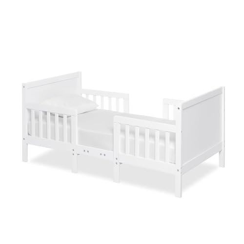 Dream On Me Hudson 3-in-1 Convertible Toddler Bed, 4 Safety Guard Rails, Low-to-Floor Design,...