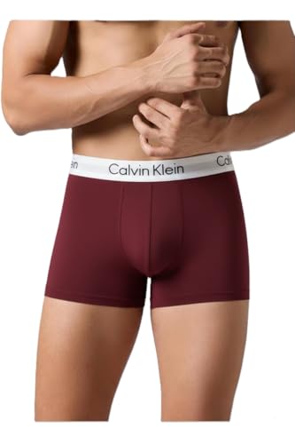 Image of GIIG CK Presents Plain Strechable Micromodal Fabric Underwear for Men (Black,Blue,Wine) Pack of 2 Size M,L, XL, XXL