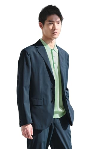 [ユナイテッドアローズ グリーンレーベル リラクシング] ウォッシャブル トロ ナロー ジャケット -ストレッチ- 32221000050 6970 DK.GREEN(69) L