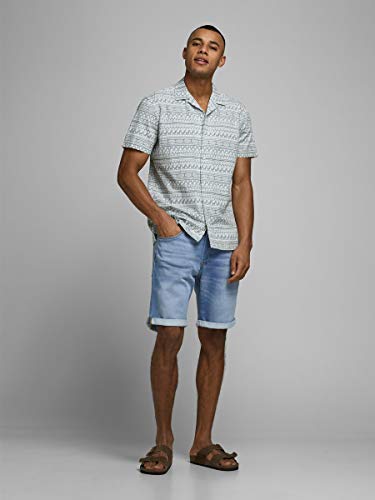 JACK & JONES Herren JJIRICK JJICON GE 003 I.K STS Shorts, Blue Denim, M – Ansicht 6