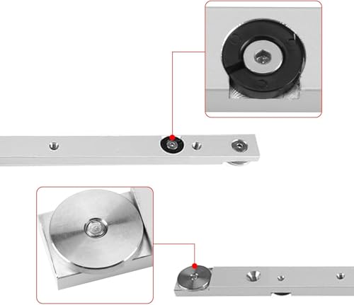 Gehrungsstange Schieber, Tischkreissäge Schlitz Gehrungsschiene Table Saw Miter Bar Aluminiumlegierung, T Nut Tischsäge Gauge Rod für Router Gehrung Zimmermann DIY Holzbearbeitungswerkzeuge (300mm)