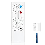 Replacement Remote Control Compatible with Dyson AM09 HP00 HP01 Pure Hot + Cool Air Purifying Heater, Replacement Remote No Setup Required, Restore Full Functionality of Your Fan (White)