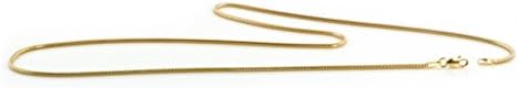 Certified Jewelry 14K Gold Filled Snake Anklet Available in 9.5" and 10" (10, 1.5 mm)
