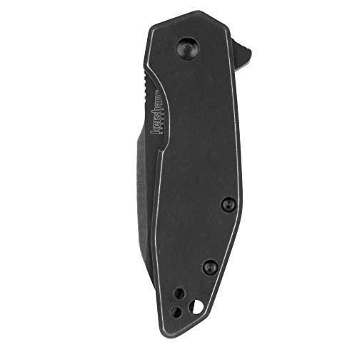 Image of Kershaw Gravel Folding Pocket Knife, 2.5-Inch Blade with SpeedSafe Assisted Opening, Frame Lock (2065), Black