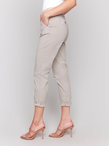 Slim Fit Pants with Belt Style 56253