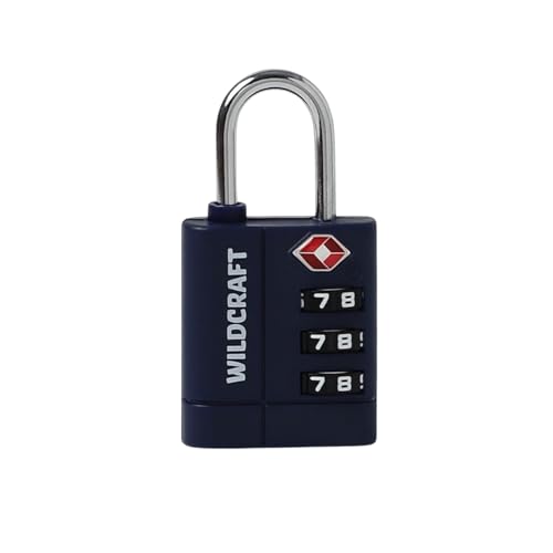Image of Wildcraft Metal TSA Approved Lock for Bag, Luggage, Travel | 3 Digit Lock Combination - Blue