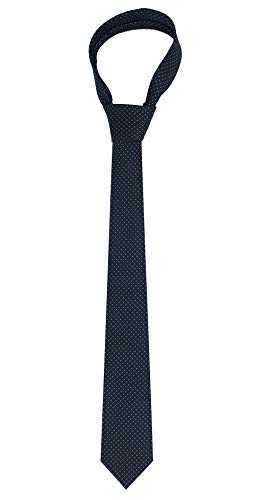 Mens Polka Dots Necktie Microfiber Polyester Tie For Men, Navy #TOP3