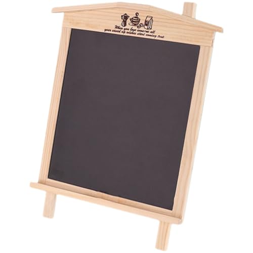 Letrero de pizarra decorativa magnética acabado madera premium