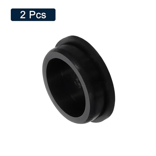 Image of uxcell 2 Pcs Black Plug Holes, Waterproof Rubber Button Plug for 50mm / 1.97 inch Hole
