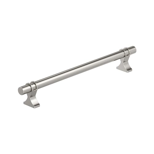 Image of Amerock Davenport 12 inch (305mm) Center-to-Center Satin Nickel Appliance Pull, BP36697G10